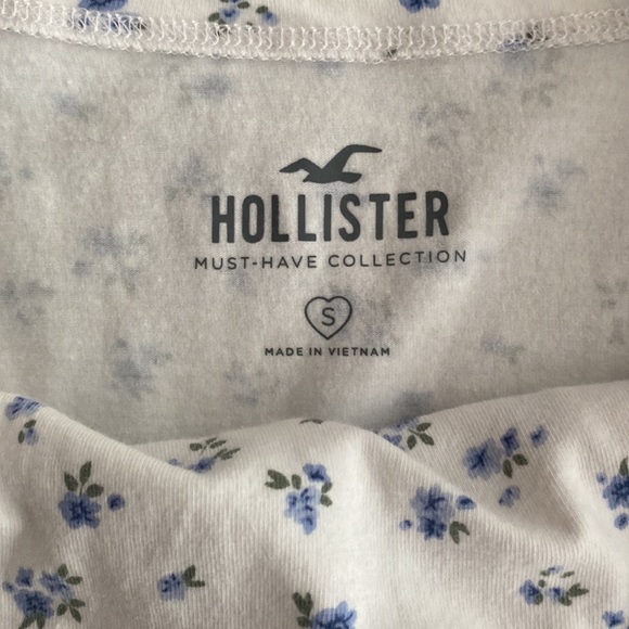 Hollister White Puff Sleeve Crop - Picture 2 of 3
